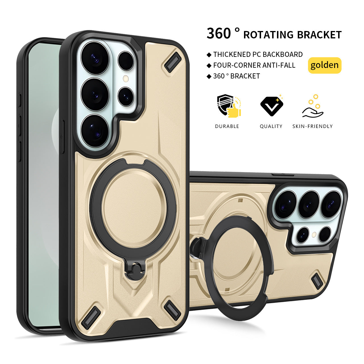 Samsung phone case with magnetic rotating stand