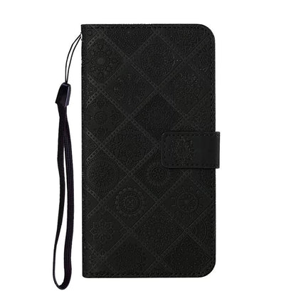 Embossed leather Apple phone case