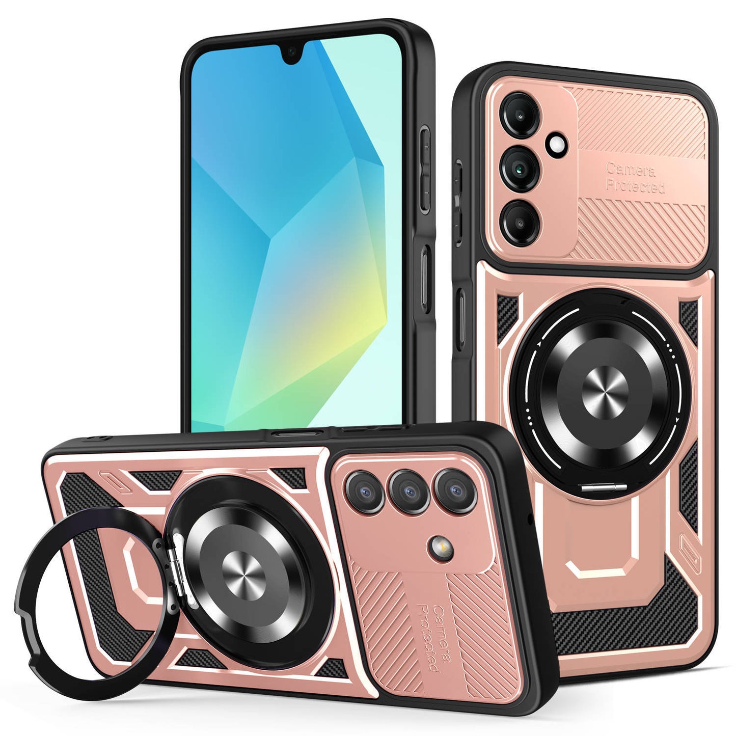 U-shaped magnetic Samsung phone case