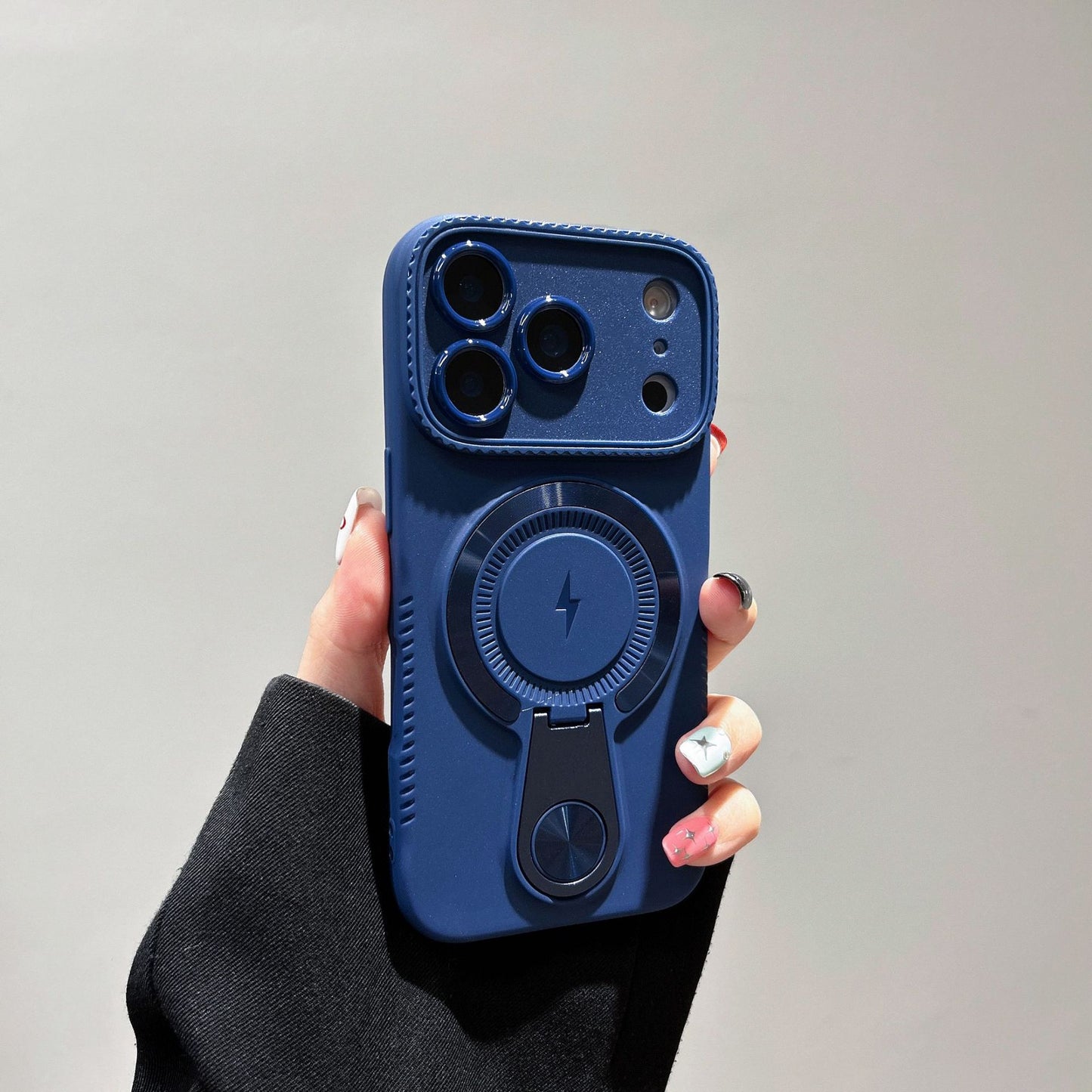 Soft shell magnetic bracket Apple phone case