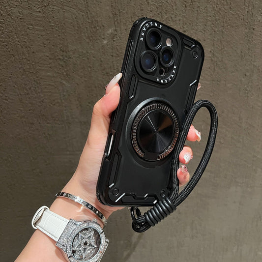 Mecha rotating bracket magnetic iPhone case
