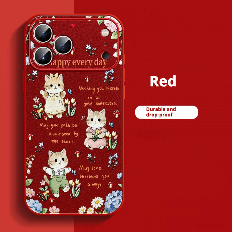 Flower Kitten Apple Phone Case