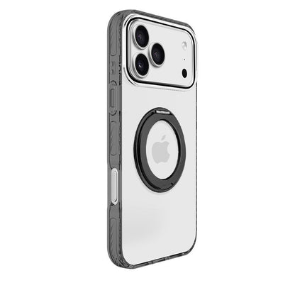 Transparent rotating stand magnetic Apple phone case