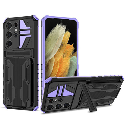 Card holder and drop-proof Samsung phone case