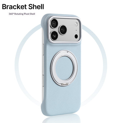 Frameless faux leather rotating stand magnetic Apple phone case