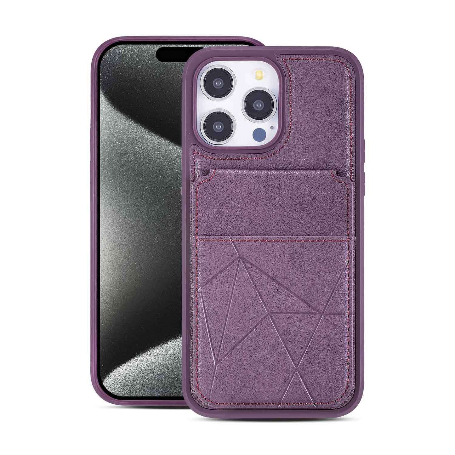 Magnetic card holder, leather case, Apple phone case