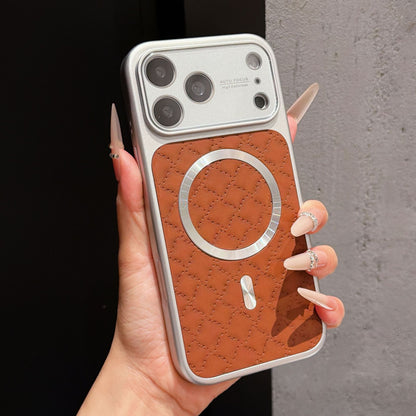 Diamond-patterned magnetic Apple phone case