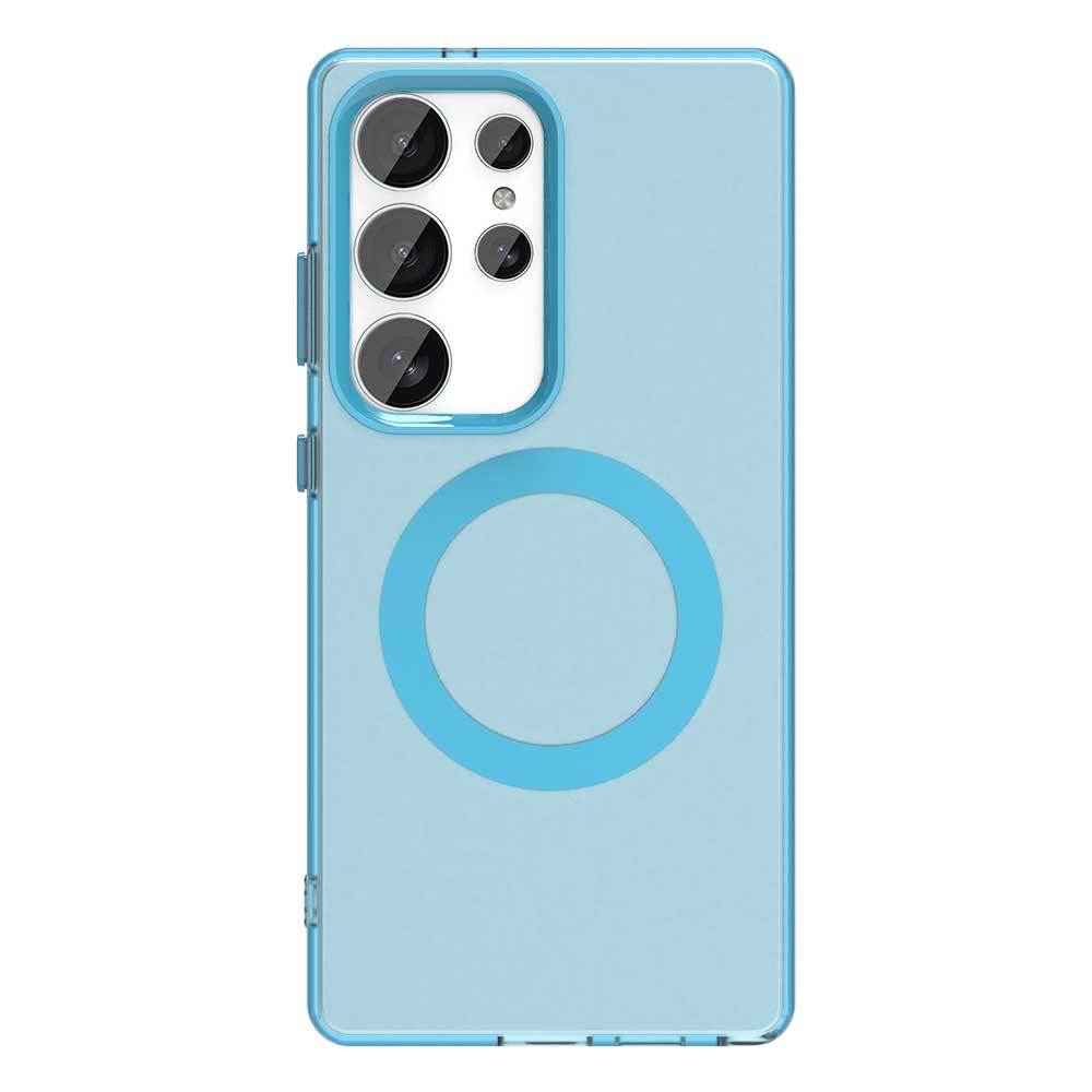 Simple candy-colored magnetic Samsung phone case