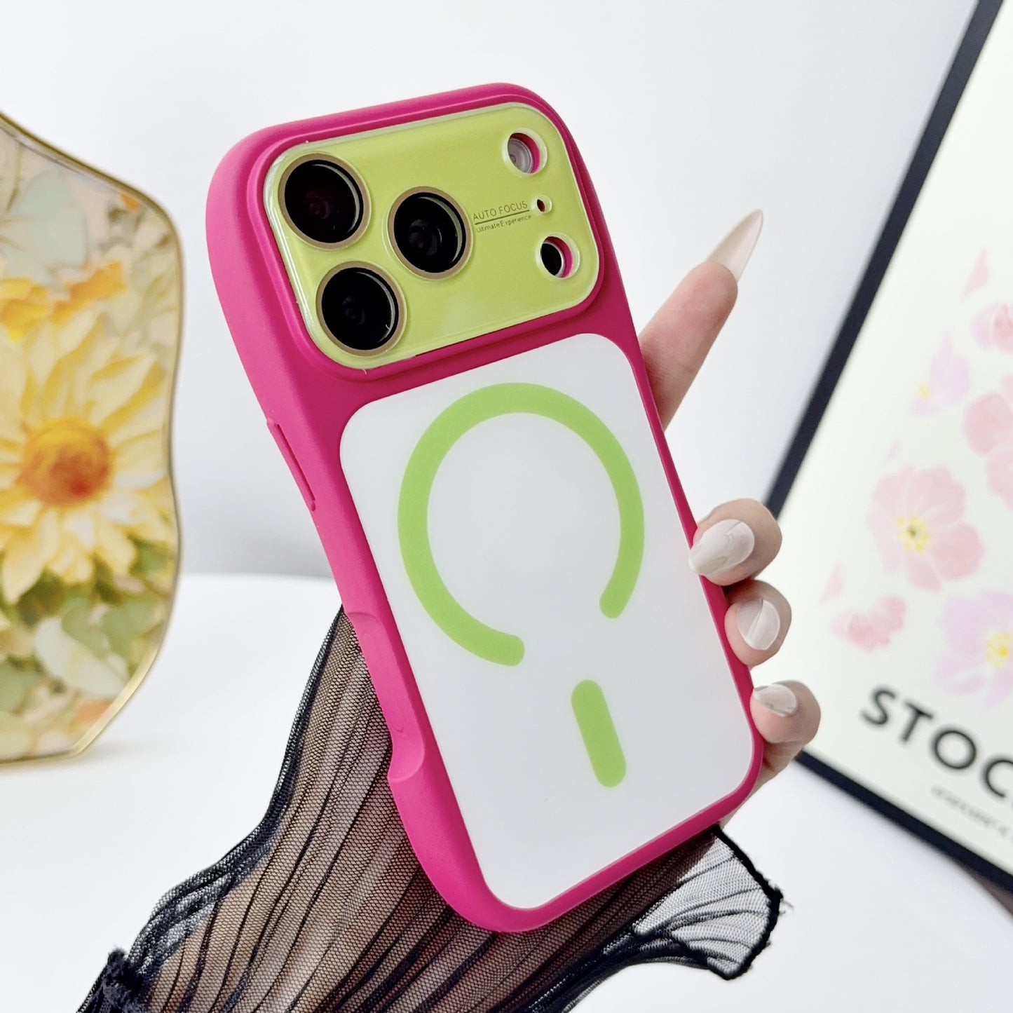 Slim Waist Liquid Magnetic Apple Phone Case