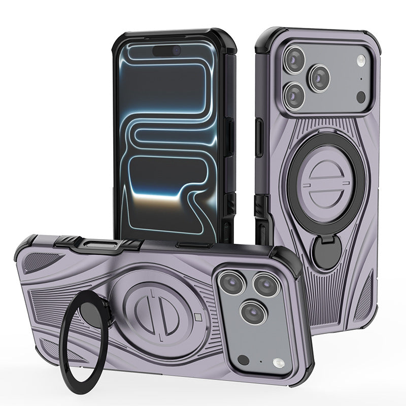 Star Ring Anti-drop Magnetic Stand Apple Phone Case