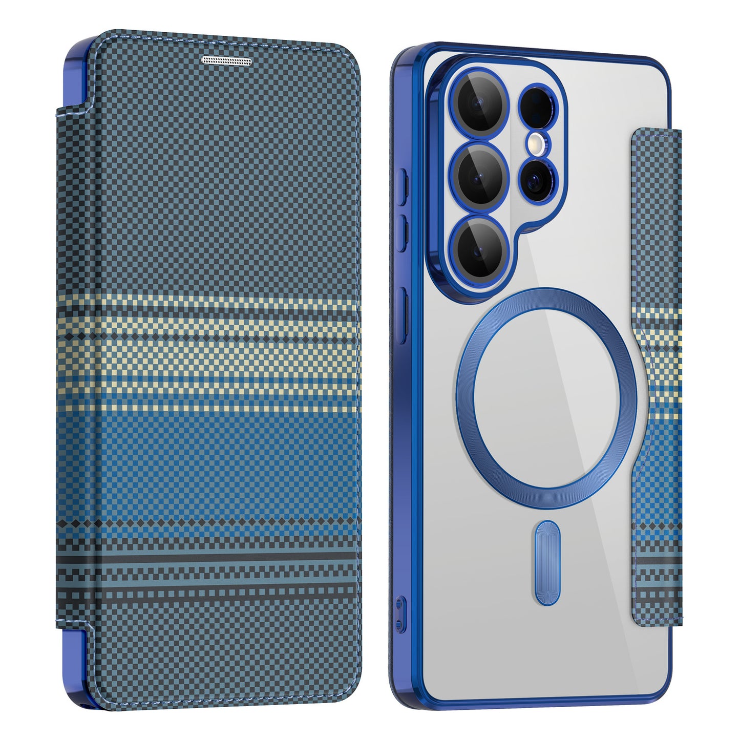 Colorful Shield Flip Magnetic Samsung Phone Case