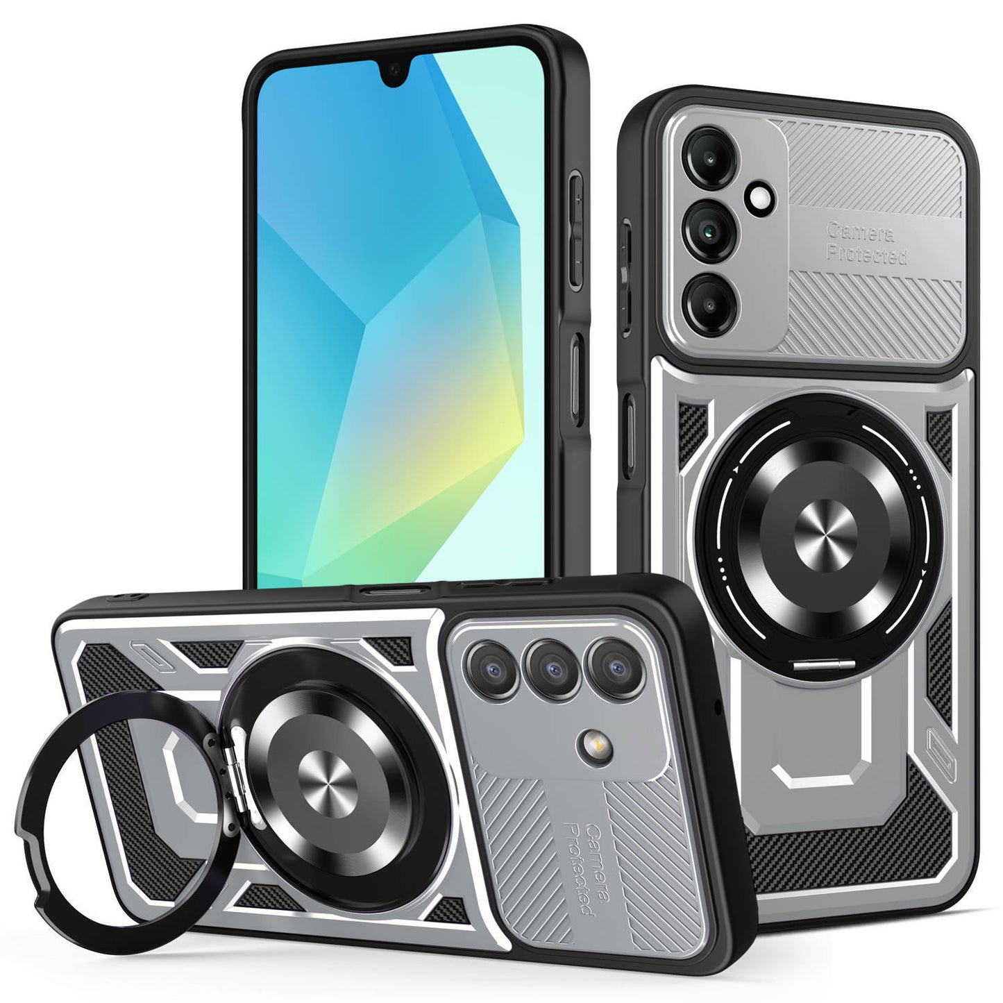 U-shaped magnetic Samsung phone case