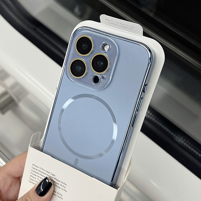 Nano original color fine circle magnetic Apple phone case