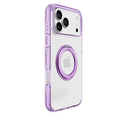 Transparent rotating stand magnetic Apple phone case