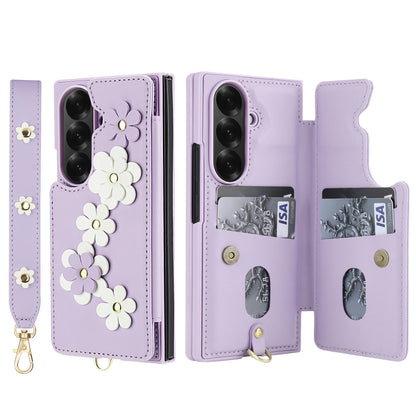 SIM card insert flower folding Samsung Z FOLD phone case