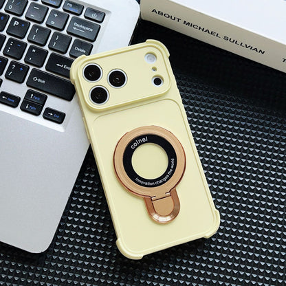 Airbag anti-drop skin-friendly magnetic stand Apple phone case