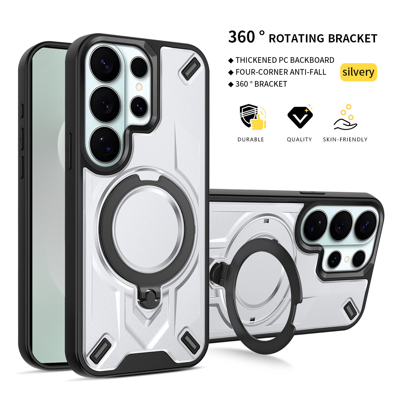 Samsung phone case with magnetic rotating stand