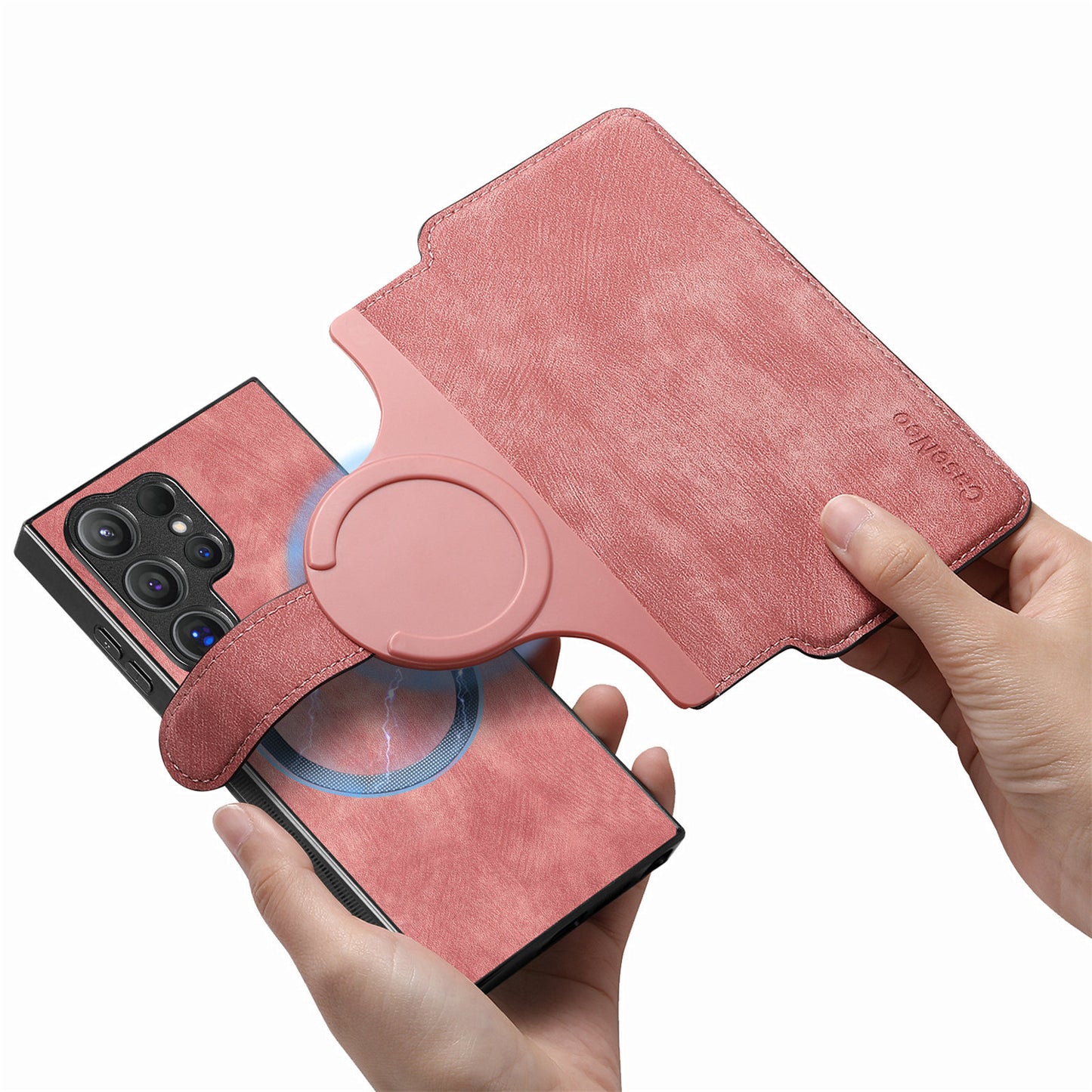 Magnetic detachable Samsung phone case