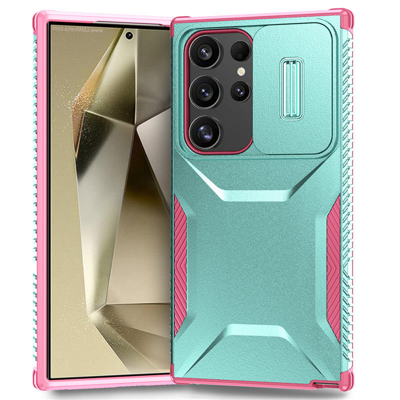 Lens-mounted window anti-drop Samsung phone case