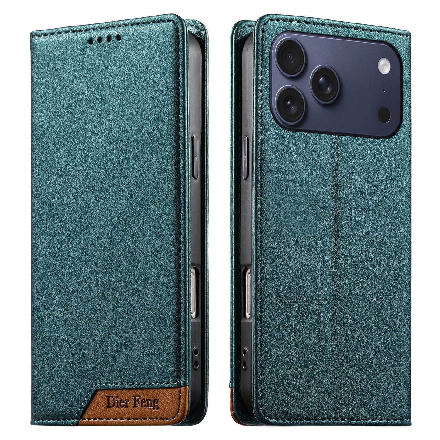 Flip SIM card slot leather case magnetic Apple phone case