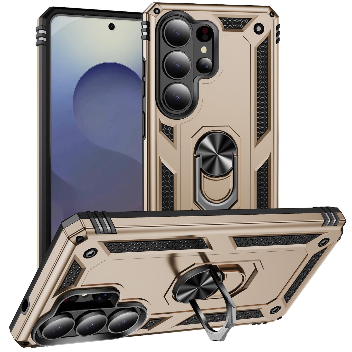 Military-grade anti-drop magnetic stand Samsung phone case