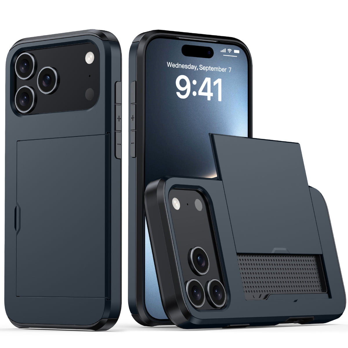 Matte, card-holding, drop-proof iPhone case