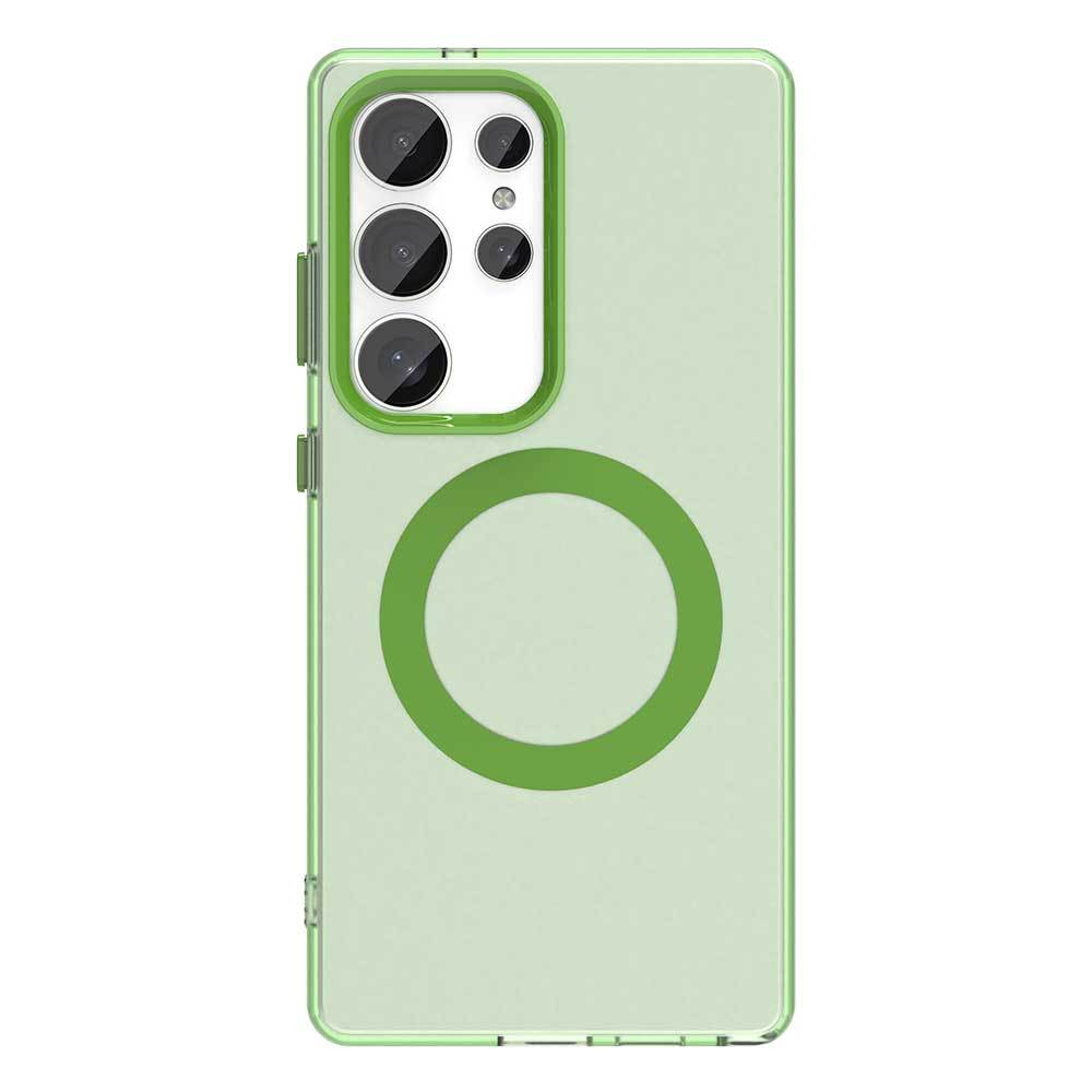 Simple candy-colored magnetic Samsung phone case