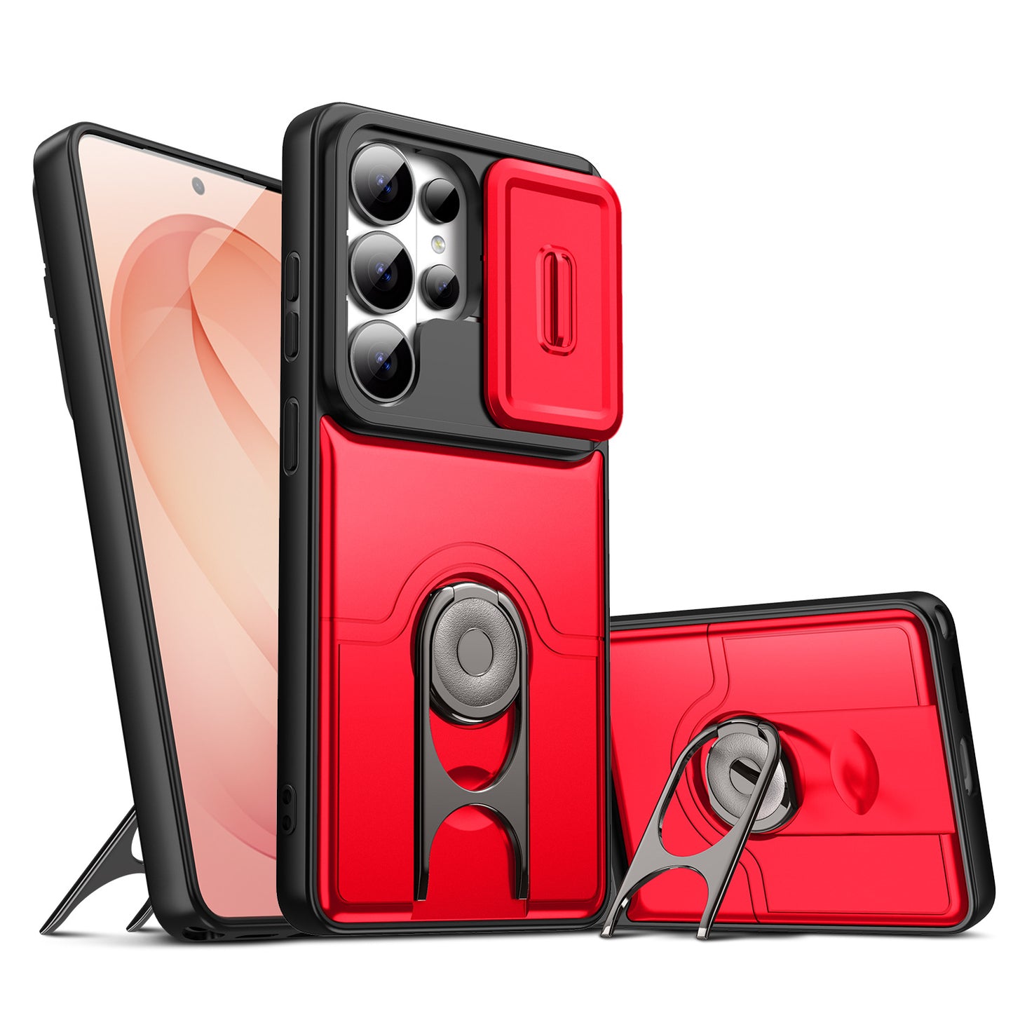 Linktop sliding window bracket mecha Samsung phone case