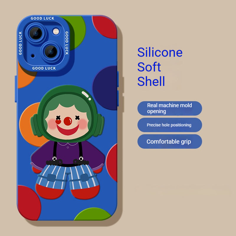 Super popular, quirky silicone clown iPhone case