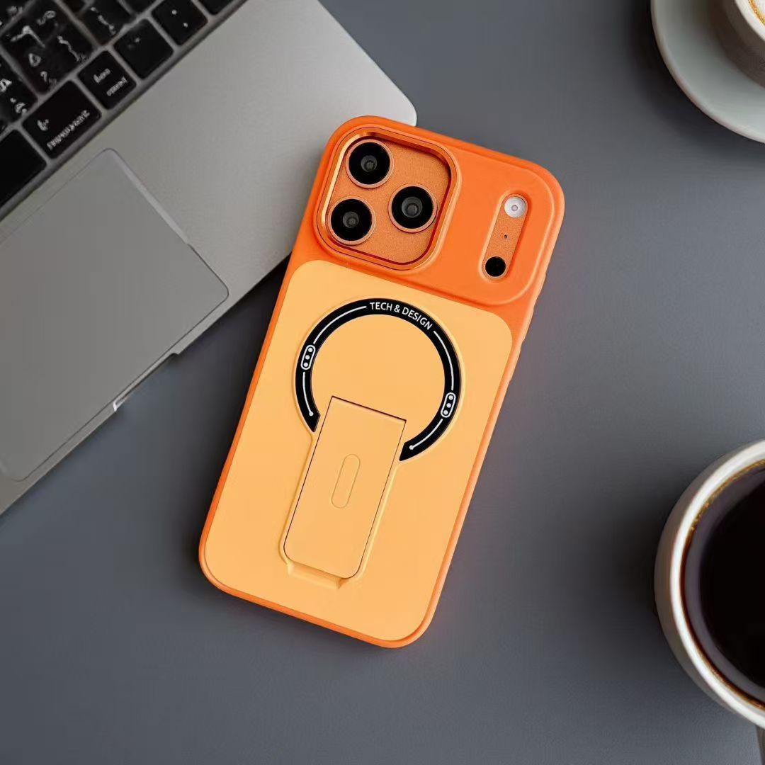 Fanjiang magnetic stand Apple phone case
