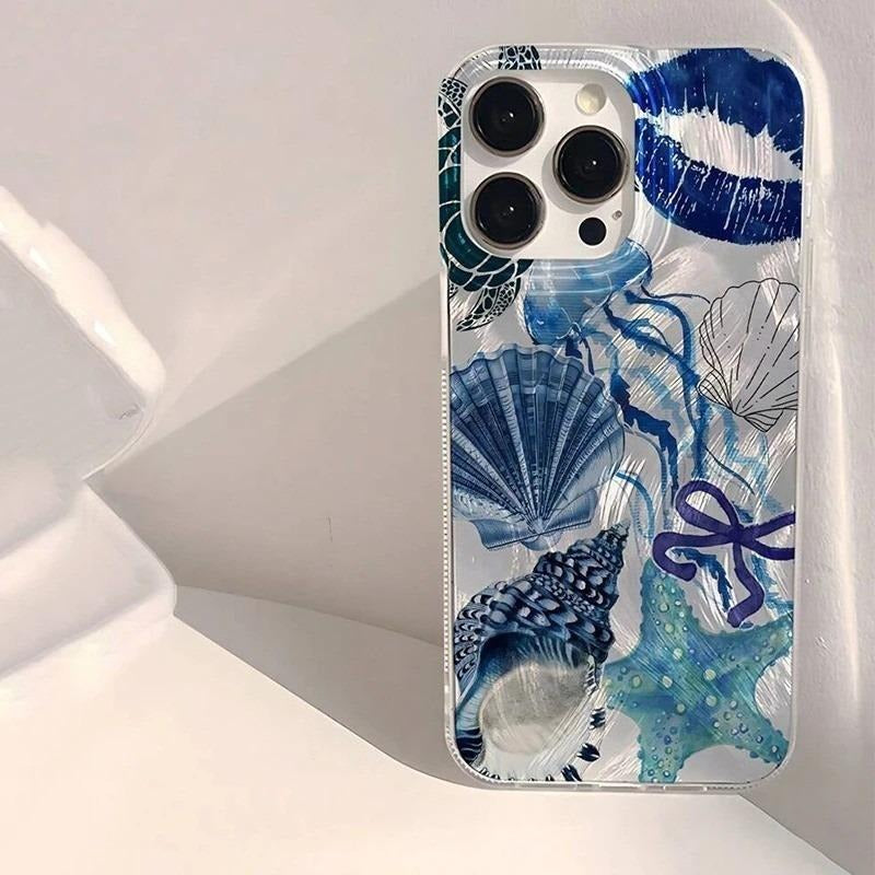 Seashell Starfish Feather Apple Phone Case