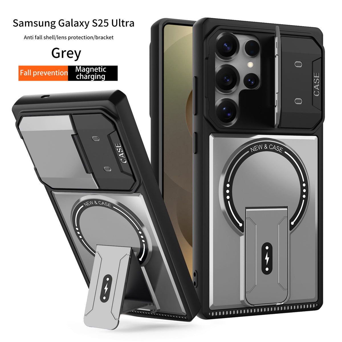 Mecha Stand Magnetic Samsung Phone Case