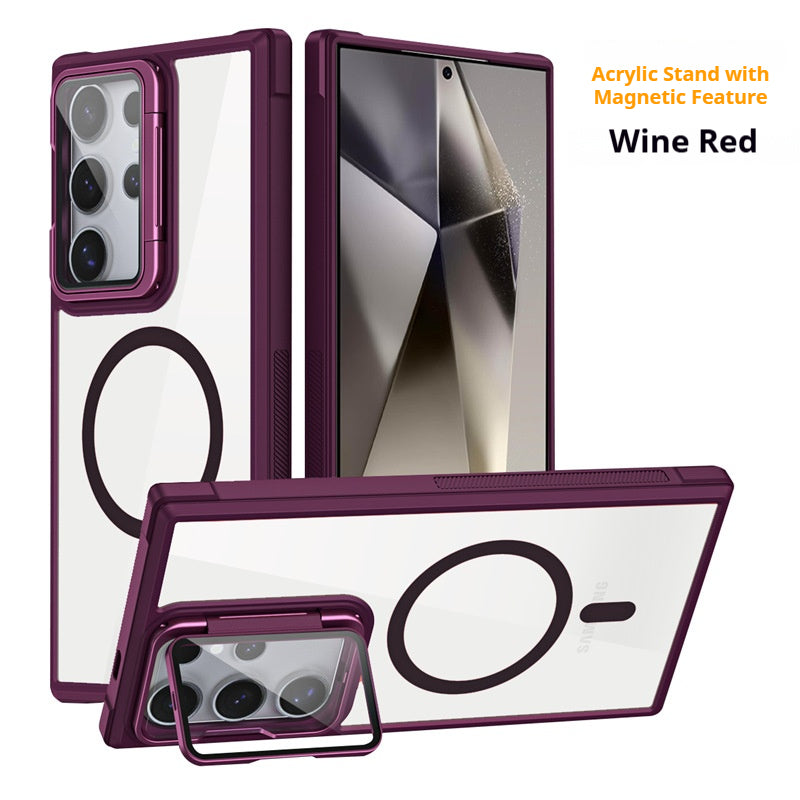Acrylic magnetic eye protection stand for Samsung phone case