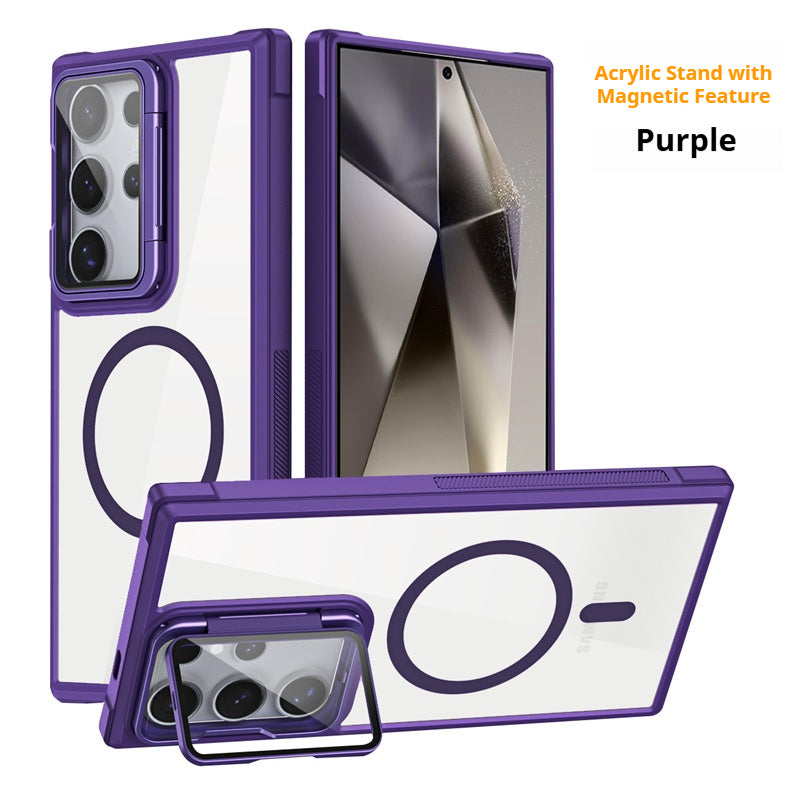 Acrylic magnetic eye protection stand for Samsung phone case