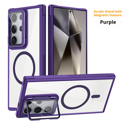 Acrylic magnetic eye protection stand for Samsung phone case