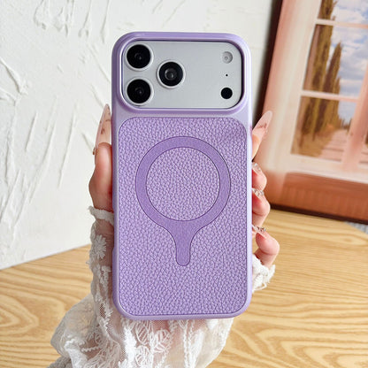Racket-shaped magnetic leather-textured Apple phone case