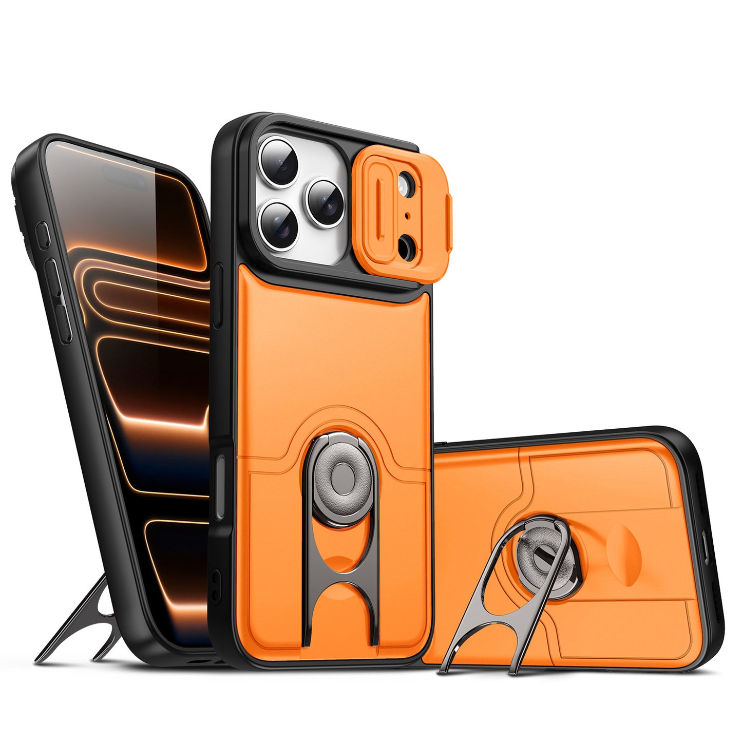 Linktop sliding window bracket mecha Apple phone case