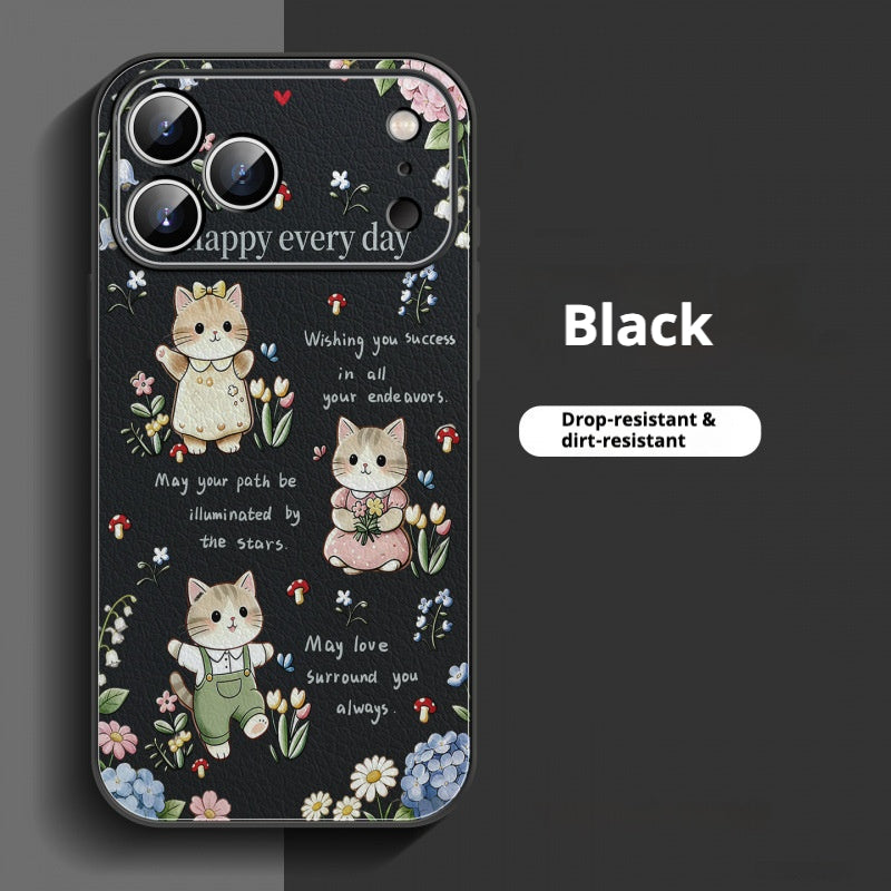 Flower Kitten Apple Phone Case