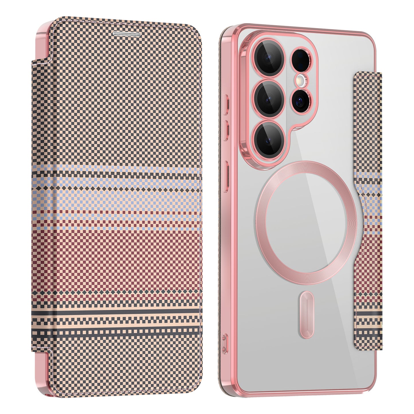 Colorful Shield Flip Magnetic Samsung Phone Case