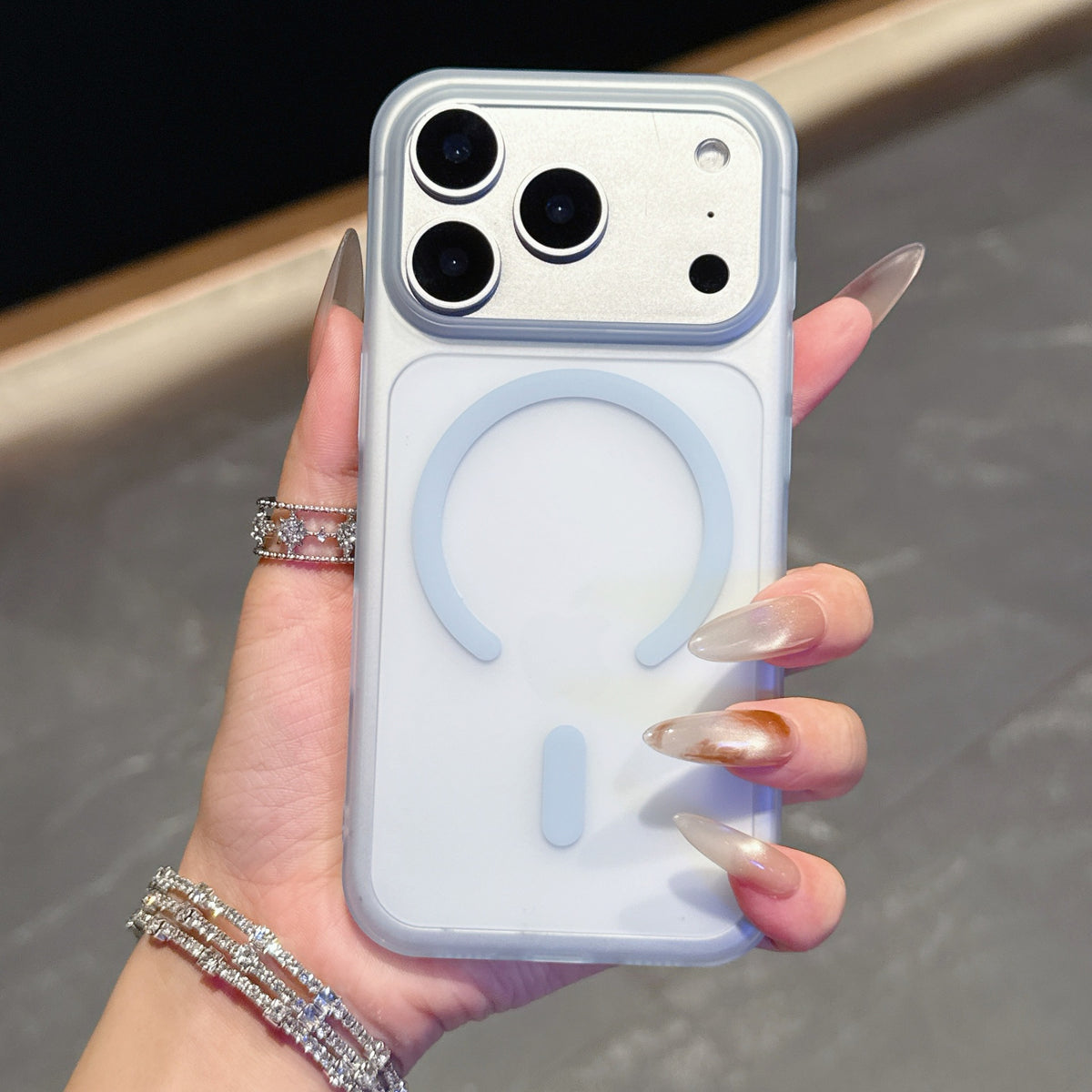 Frosted Colorful Magnetic iPhone Case