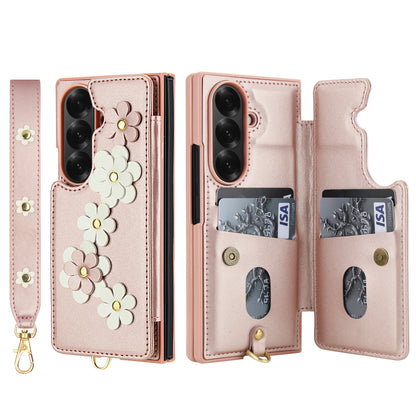 SIM card insert flower folding Samsung Z FOLD phone case