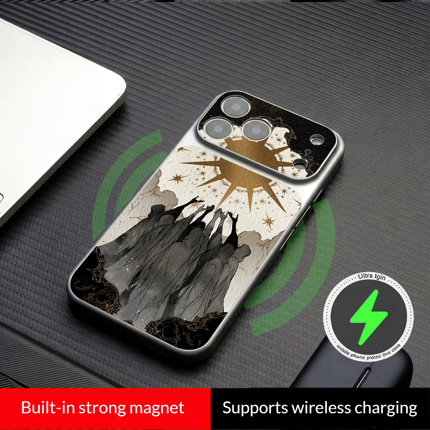 Sun God Worship Magnetic Apple Phone Case