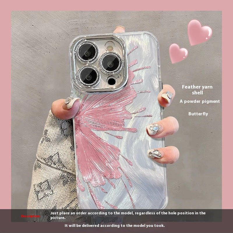 Super fairy gradient butterfly Apple phone case