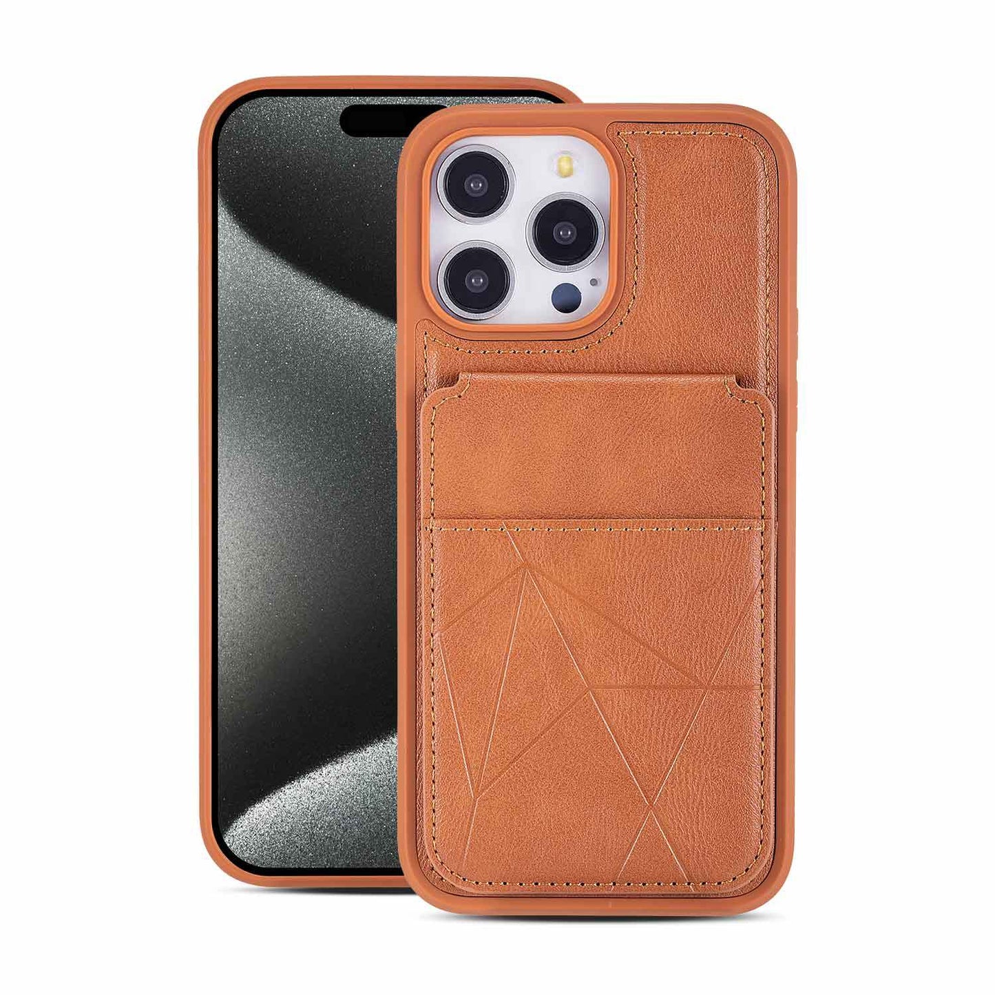 Magnetic card holder, leather case, Apple phone case
