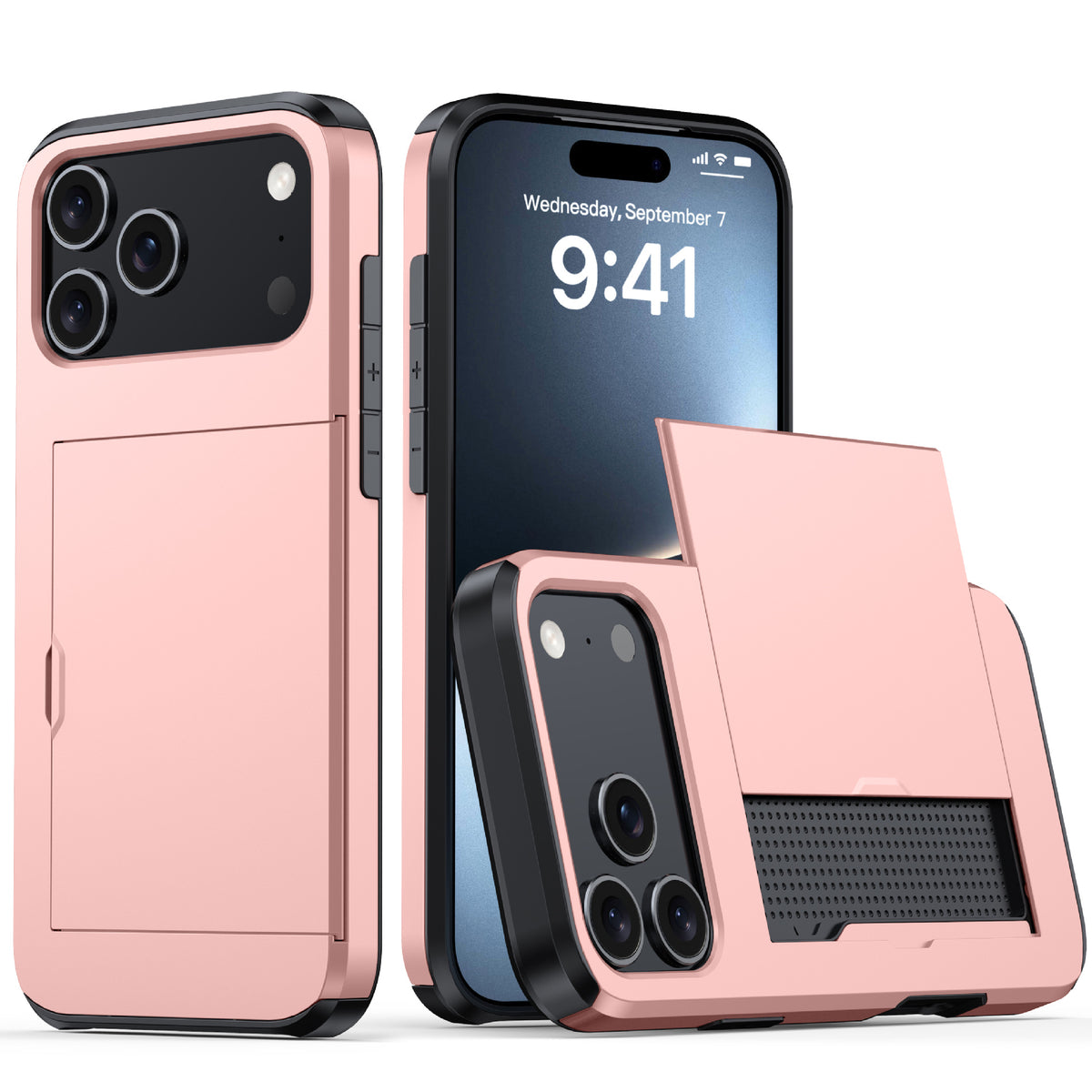 Matte, card-holding, drop-proof iPhone case