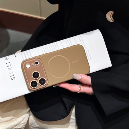 Liquid Silicone Magnetic iPhone Case with Large Camera Cutout