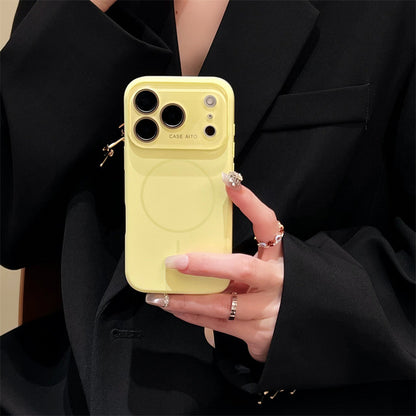 Liquid Silicone Magnetic iPhone Case with Large Camera Cutout