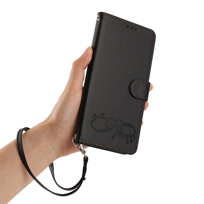 Heart-shaped letter leather Apple phone case