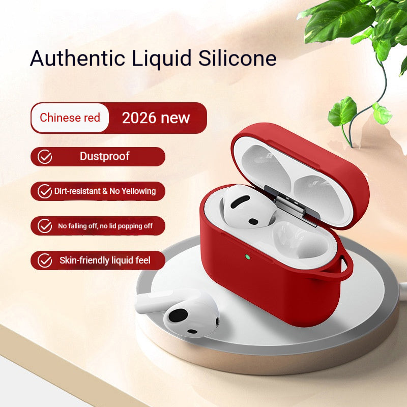Liquid silicone Apple earphone case