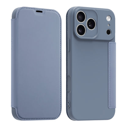 Flip solid color leather Apple phone case
